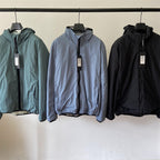 Hooded Puffer Jacket with Integrated Goggles