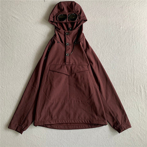 Hooded Jacket with Integrated Goggles
