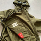 Hooded Jacket with Integrated Goggles