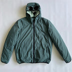 Hooded Puffer Jacket with Integrated Goggles