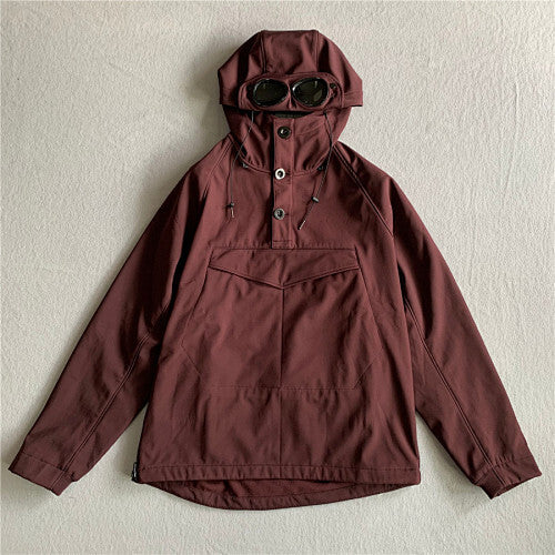 Hooded Jacket with Integrated Goggles