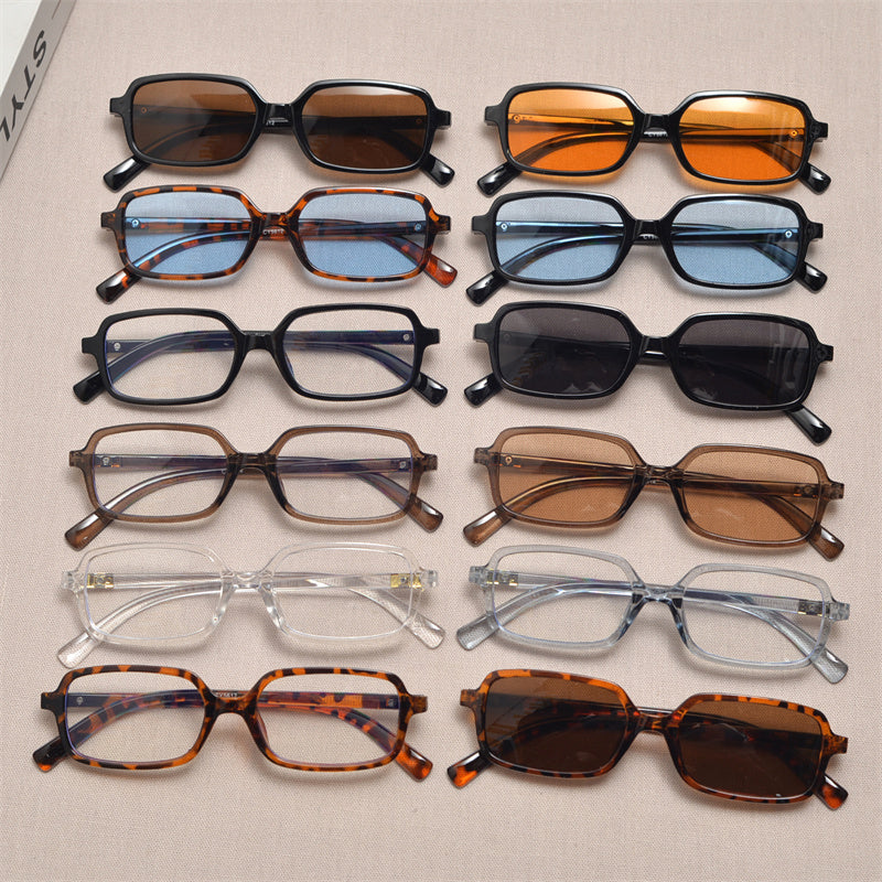 Rectangular Acetate Sunglasses
