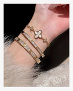 Pavé Screw Bangle Bracelet