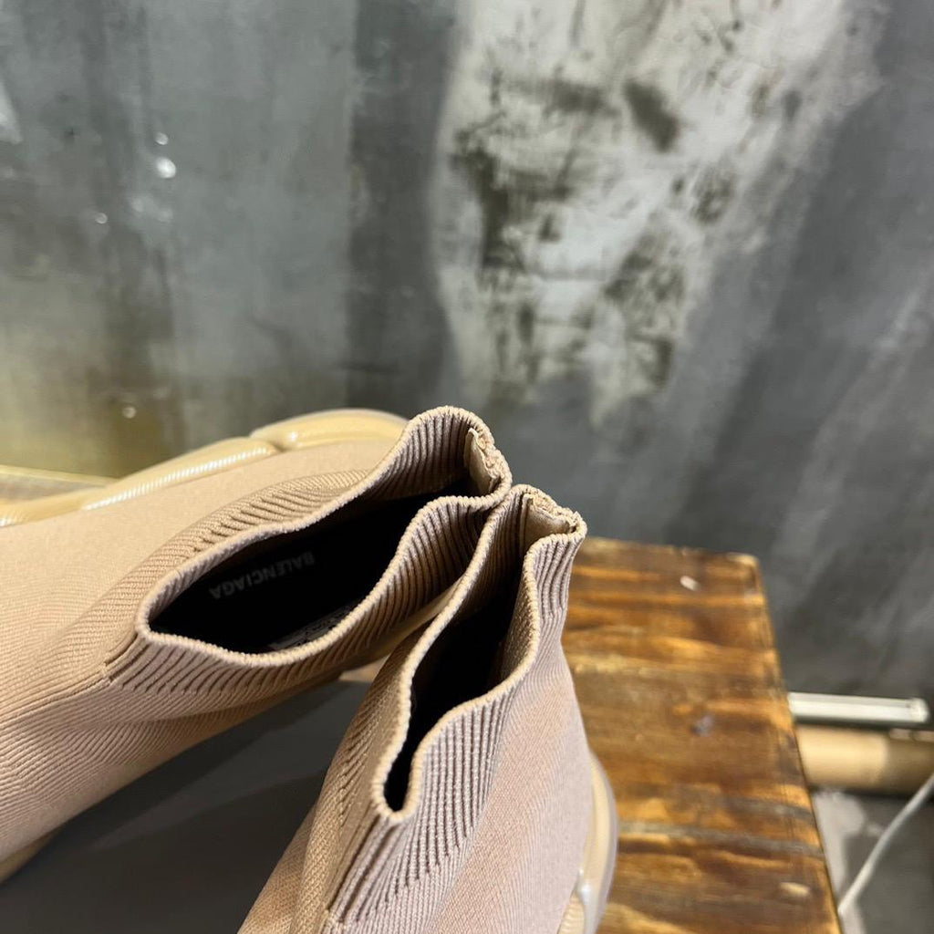 Beige Sock Sneakers