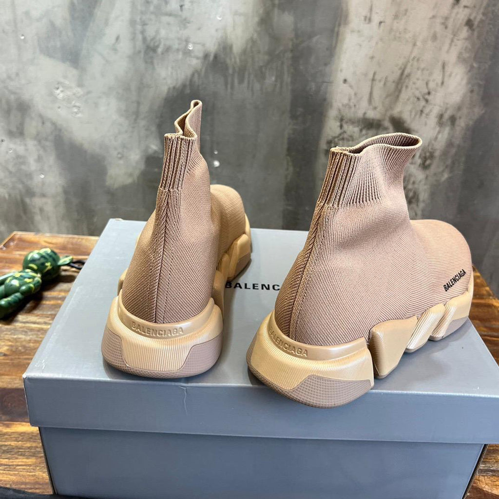 Beige Sock Sneakers