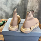 Beige Sock Sneakers