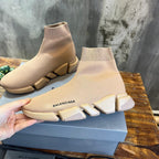 Beige Sock Sneakers