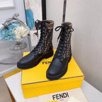 Premium Knit Combat Boots