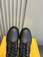 Premium Knit Combat Boots