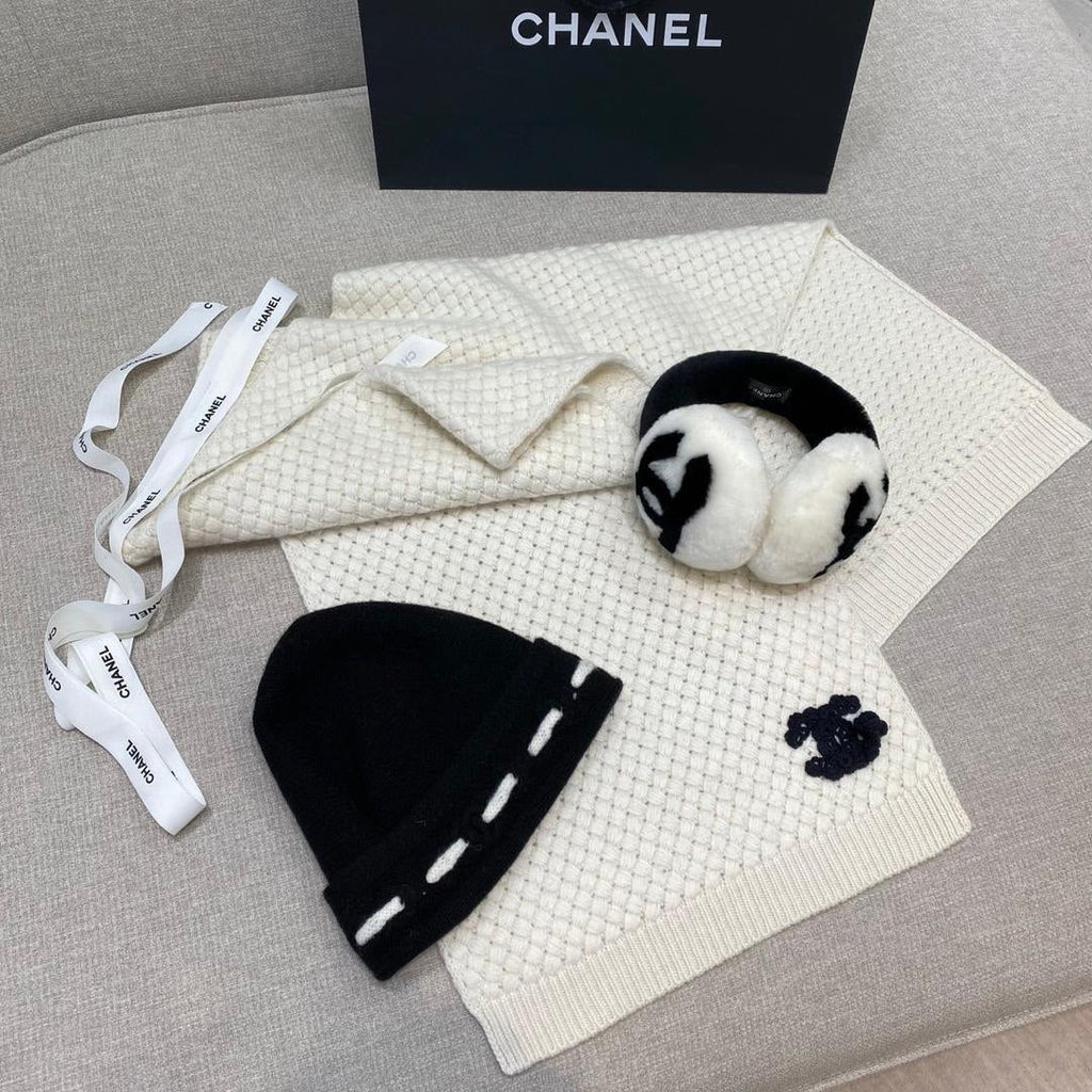Scarf+Earmuffs+Beanie Set CC