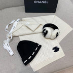 Scarf+Earmuffs+Beanie Set CC