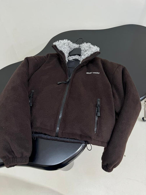 Cropped Fleece Jacket
