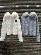 Quilted Fur Collar Jacket