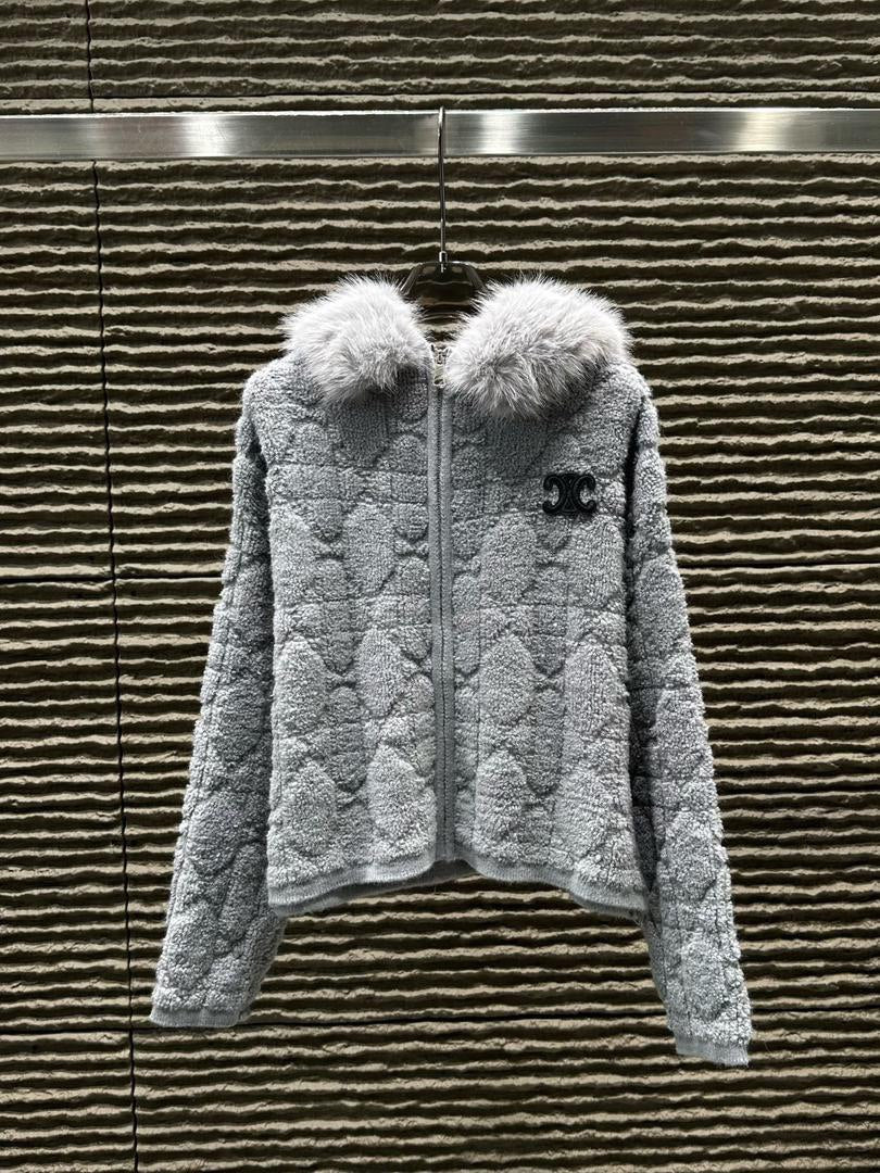 Quilted Fur Collar Jacket