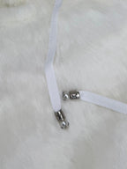 White Fur Zip Hoodie