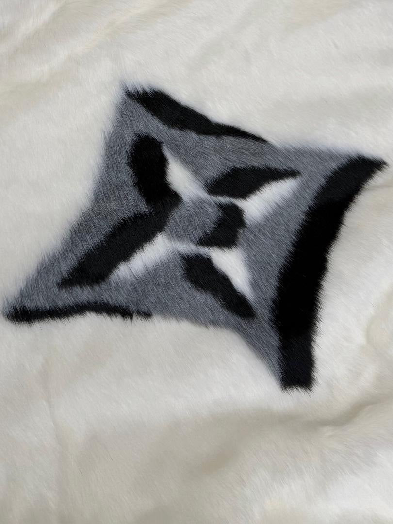 White Fur Zip Hoodie