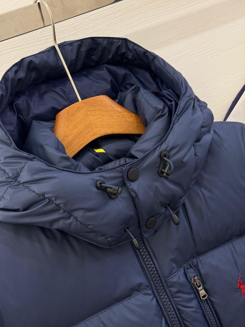 Navy Hooded Puffer Jacket