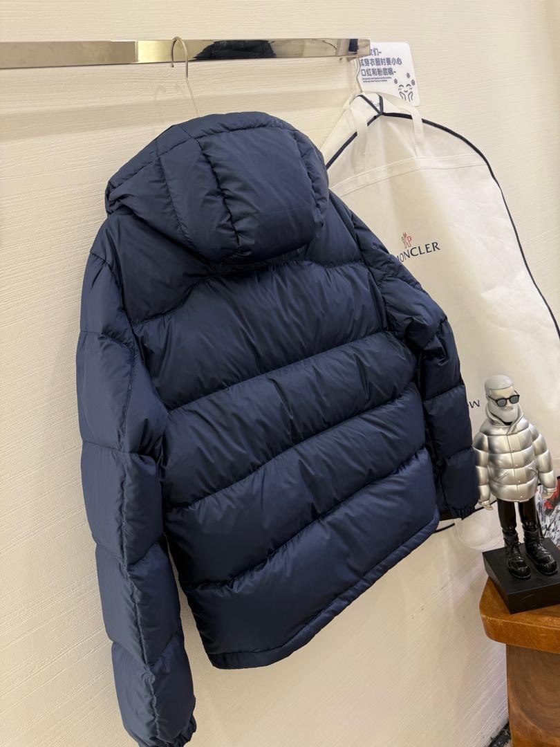 Navy Hooded Puffer Jacket