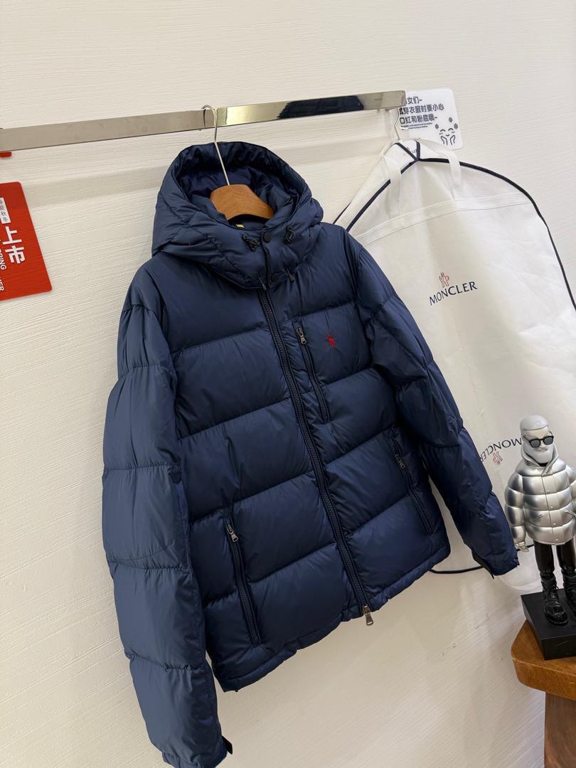 Navy Hooded Puffer Jacket