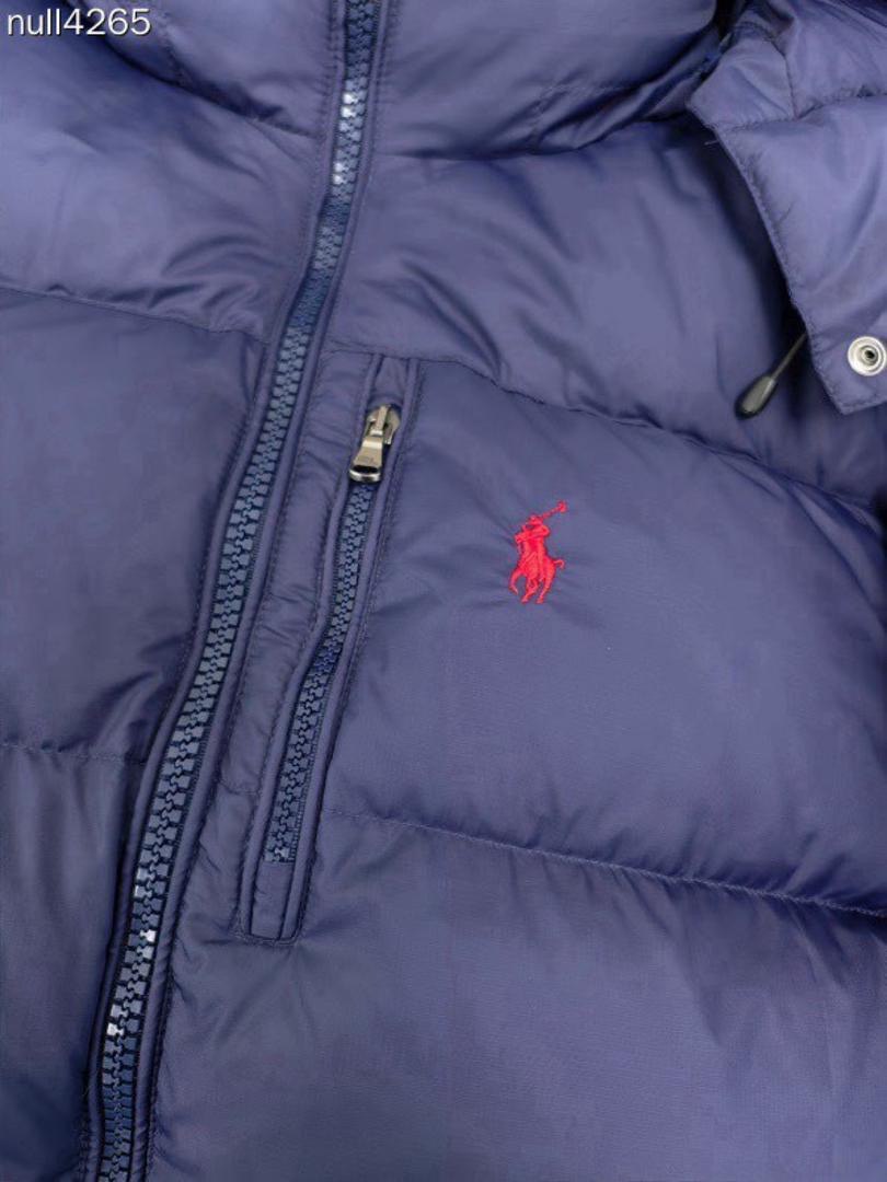 Blue Hooded Puffer Jacket