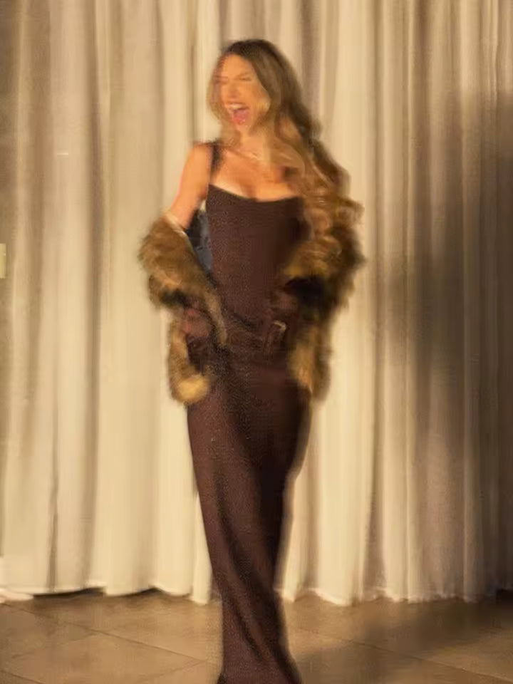 Sculpted Square-Neck Maxi Dress