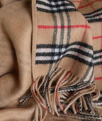 Reversible Wool Check Cloak