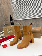 Women’s Tan Suede Ankle Boots