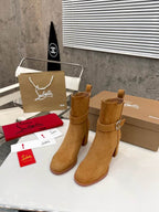 Women’s Tan Suede Ankle Boots