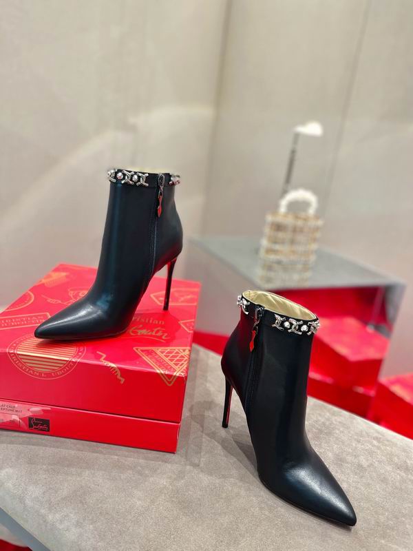 Women’s Black Leather Ankle Boots