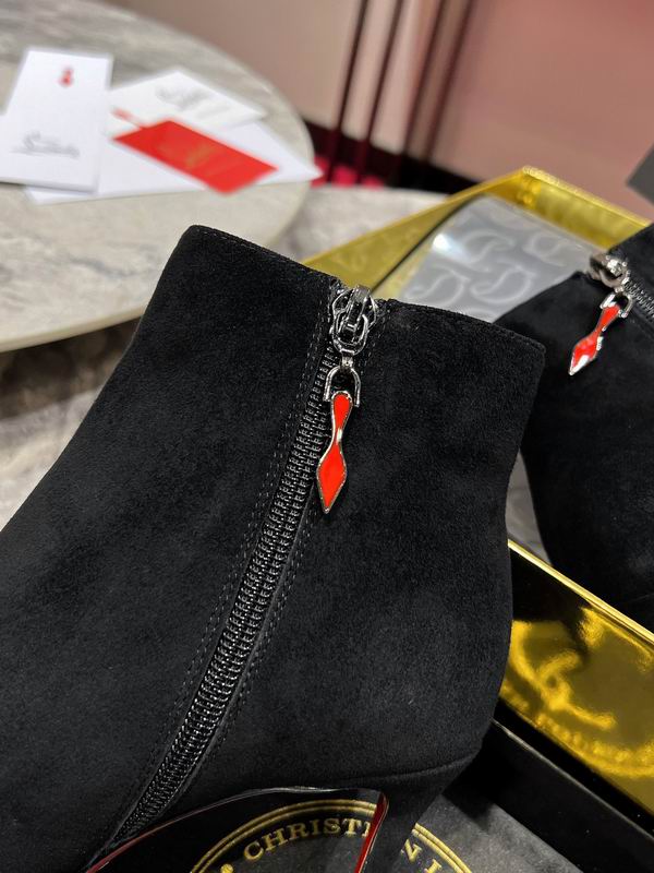 Women’s Black Suede Stiletto Ankle Boots