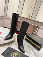 Leather Stiletto Boots