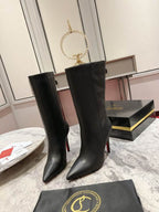 Leather Stiletto Boots