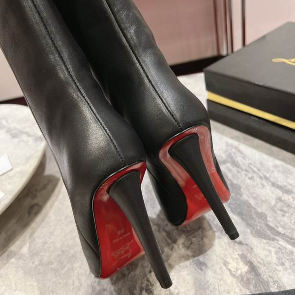 Leather Stiletto Boots