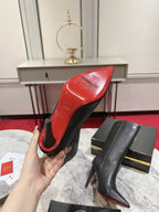 Leather Stiletto Boots