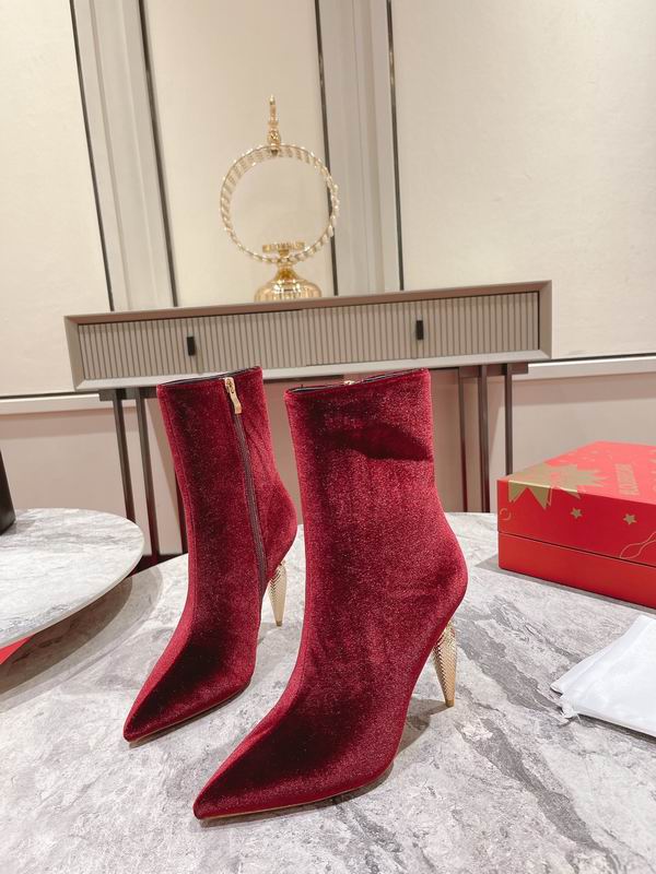 Women’s Velvet Ankle Boots