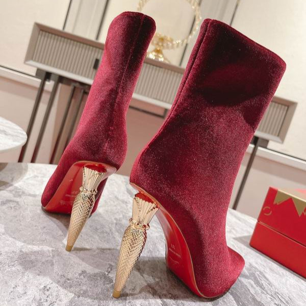 Women’s Velvet Ankle Boots