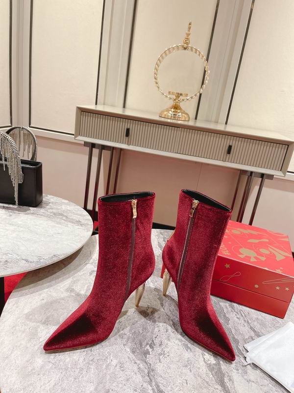 Women’s Velvet Ankle Boots