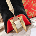 Women’s Black Suede Knee-High Boots