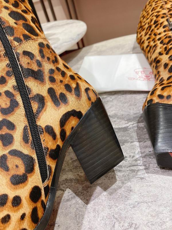 Women’s Leopard-Print Knee-High Boots
