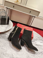 Black Suede Ankle Boots