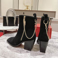 Black Suede Ankle Boots