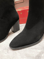 Black Suede Ankle Boots