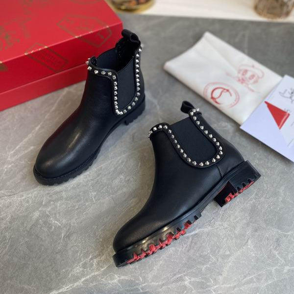 Leather Studded Boots