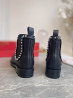 Leather Studded Boots