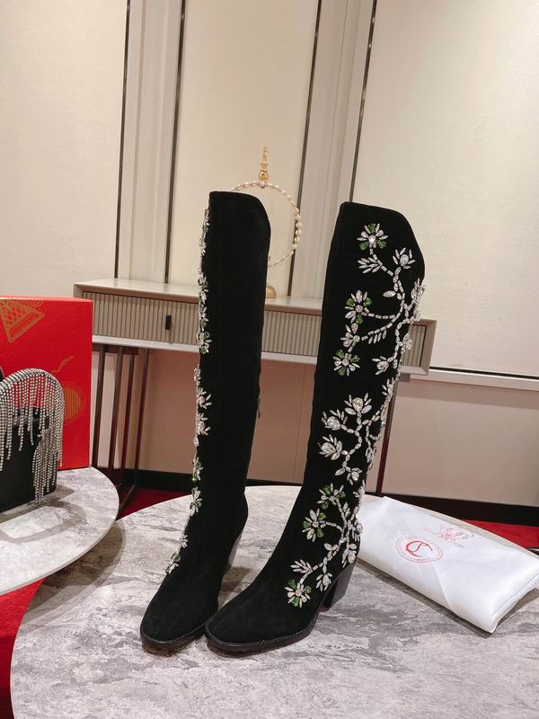 Women’s Embroidered Knee-High Boots