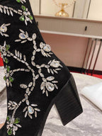 Women’s Embroidered Knee-High Boots