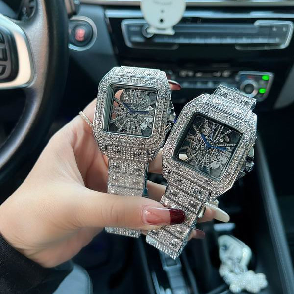 Iced Square Luxury Watch