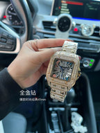Iced Square Luxury Watch