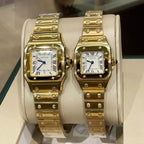 Square Case Steel Watch