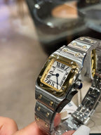 Square Case Steel Watch